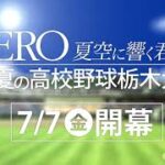 夏の高校野球栃木大会 7月7日開幕