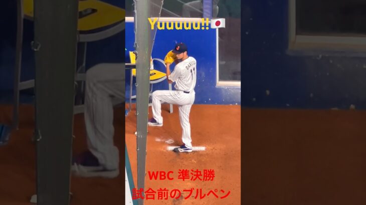 [WBC現地] ダルビッシュ有　準決勝当日の試合前ブルペン調整　♯WBC♯MLB♯ダルビッシュ有♯侍ジャパン♯野球♯shorts