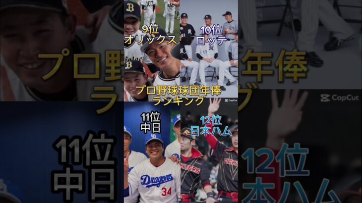 プロ野球球団年俸ランキング#プロ野球