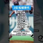 プロ野球世代別最強ランキング！ #プロ野球 #メジャーリーグ #高校野球 #甲子園