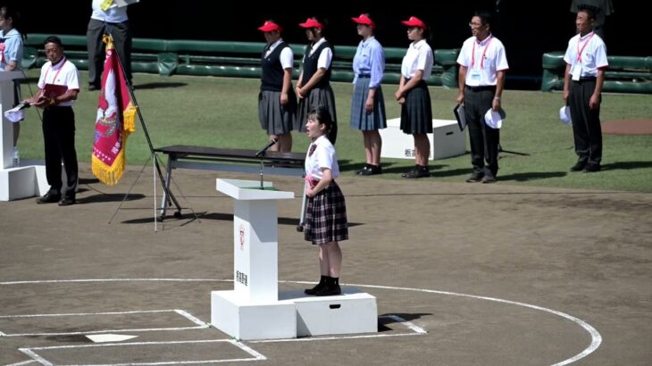 第105回全国高校野球選手権記念栃木大会開会式　国歌独唱