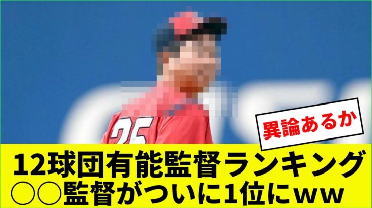 12球団有能監督ランキング！カープ新井監督がついに1位に躍り出るｗｗ【なんJなんG野球反応】