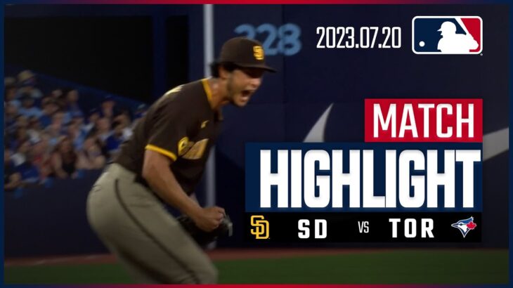 【ダルビッシュ 6回7K無失点!!】7.20パドレスVSブルージェイズ 日本語ハイライト #MLB