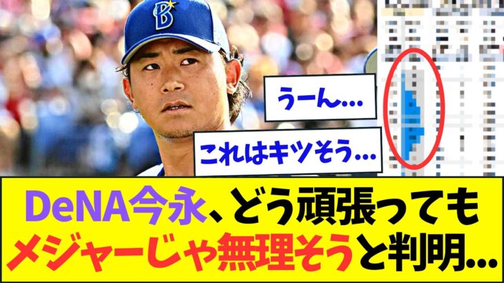 【ガチ考察】DeNA今永、どう頑張ってもメジャーじゃ無理そうと判明・・・【なんJなんG反応】【2ch5ch】