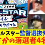 【速報】オールスター監督選抜発表される