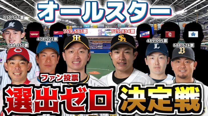 【オールスター】ファン投票選出ゼロ回数が一番多い球団はどこだ！？【選出ゼロダービー】