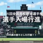 夏にも選手の入場行進が帰ってきた、球児達の堂々とした行進です【2023.8.6 第105回全国高校野球選手権大会第1日】#第105回全国高校野球選手権#大会第1日#開会式#始球式#甲子園球場#入場行進