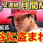 大谷翔平、2か月連続の月間MVPにまさかの非難の声「オオタニはひどい強盗だ」【海外の反応】