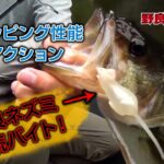 バス連続バイト&ルアーアクション【野良ネズミ/クリッタータックル】@豊英ダム/Tiemco Bass Fishing JP/ティムコ バスフィッシング