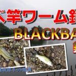 埼玉の琵琶湖でバス釣り「のべ竿ワーム釣法」健啖隊ネット隊員（y.katsu)