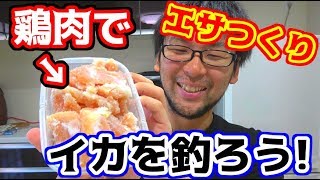 鶏でイカを釣る！？イカ釣りのためのエサを自宅で作る！！