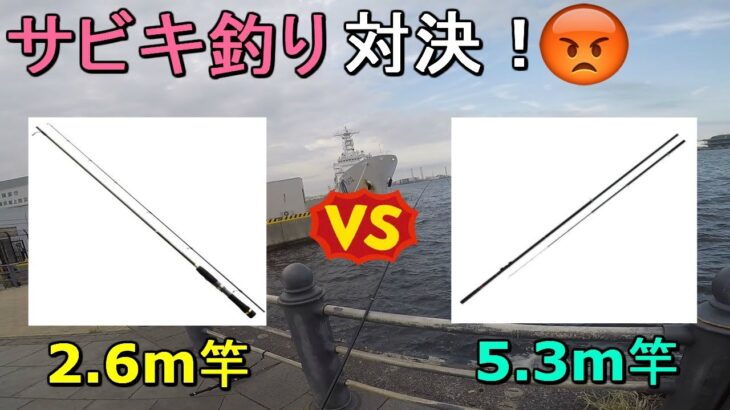 【赤レンガパーク】サビキ釣りは竿の長さで釣果はどれくらい変わるのか？検証してみたら…【2019.09.12】