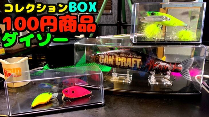 【100円】バス釣りルアーコレクター必見！マジで使える「コレクションBOX」が100円均一で売っている問題。