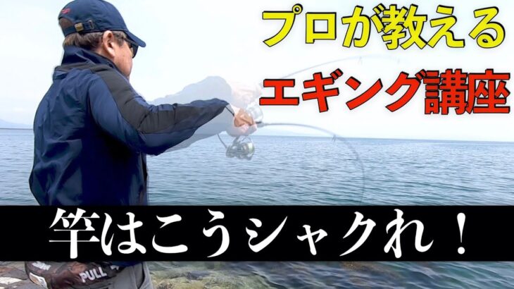 【エギング】プロのシャクリ方を紹介します（エンドタップジャーク）[Engsub]How to move the rod for squid fishing (Eging)