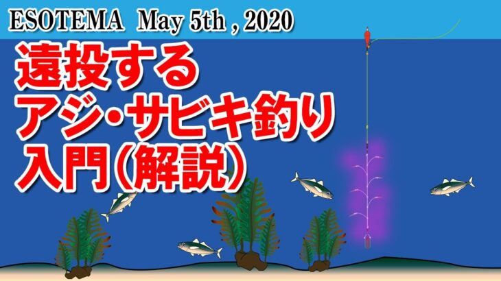 遠投するアジ・サビキ釣りの入門（解説）