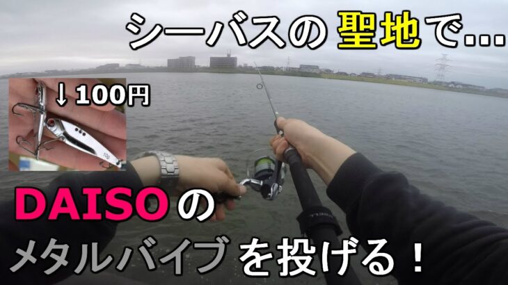 【旧江戸川】100均のダイソーのメタルバイブが釣れるらしいので、都内のシーバス釣りの聖地で3時間投げ続けてみたら…【2020.08.31】