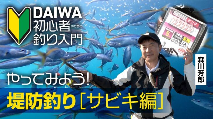 【DAIWA 初心者釣り入門】森川芳郎のやってみよう！ 堤防釣り［サビキ編］