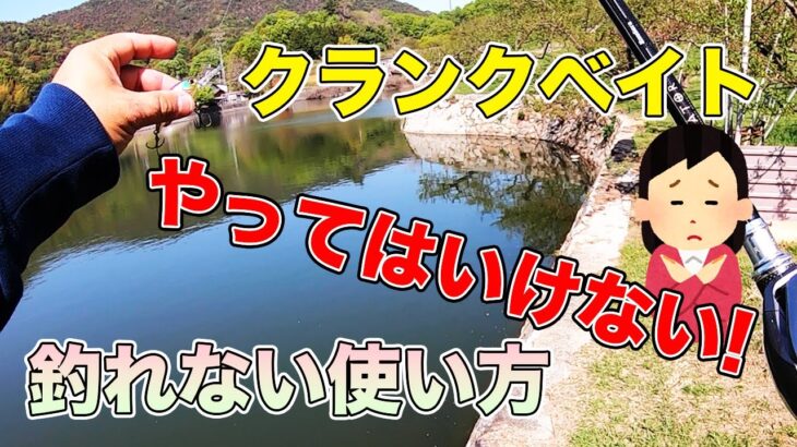 【バス釣り】クランクベイトの釣れない使い方や動かし方!!悪いアクションの理由を知って使いこなそう!!【おかっぱり】【PAYFORWARD,TV】