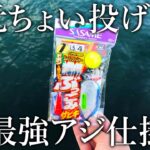 【ぶっこみサビキ釣りセット】足元に投げるだけで簡単にアジが入れ食い！（釣れない時の工夫も紹介しています）