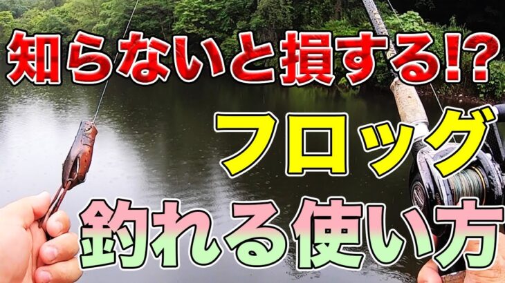 【バス釣り】フロッグの使い方やアクション(動かし方）のコツ!!使い分けや合わせ方で乗らない原因についても解説してみた【ガバチョ】【おすすめフロッグ】【秦拓馬】【俺達。】