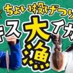 北九州・下関でちょい投げ波止釣りチャレンジ！キスもイカも大漁！！