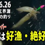 夜焚きイカ釣り 久々の100匹オーバー 2021年6月26日