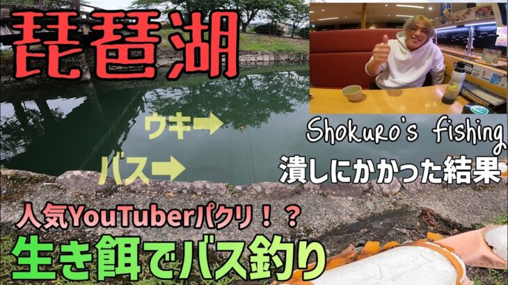 【琵琶湖バス釣り】世界一のブラックバスが釣れた日Shokuro’s fishingに生餌で勝負を挑んだら返り討ちにされた件…7月2日は栗田学氏が琵琶湖で世界一のブラックバスが釣れた日なので挑戦してみた