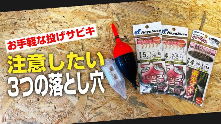 お手軽な投げサビキ釣りで注意したい「3つの落とし穴」を紹介します！