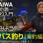 【DAIWA 初心者釣り入門】大野ゆうきのやってみよう！シーバス釣り［実釣・バチ抜け編］