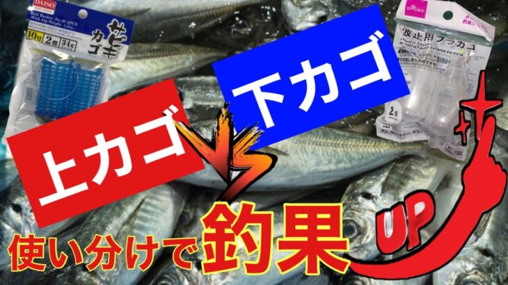 検証！サビキ釣りで本当に釣れるのは上カゴ、下カゴどっち！？