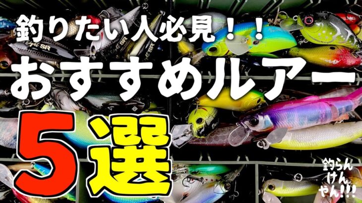 【バス釣り】正直釣れる！厳選おすすめルアー５選！！