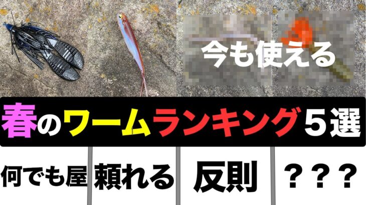 【バス釣り】春のおすすめワームランキング!!これだけあれば何とかなるTOP5