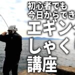 初心者必見！基本から応用まで、エギングの「シャクリ方のコツ」を、解説しながら実演します!!