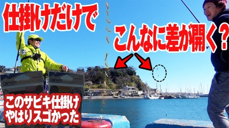 もはや別次元の釣れっぷり…サビキの仕掛けでこんなに差が開くなんて思わなかった