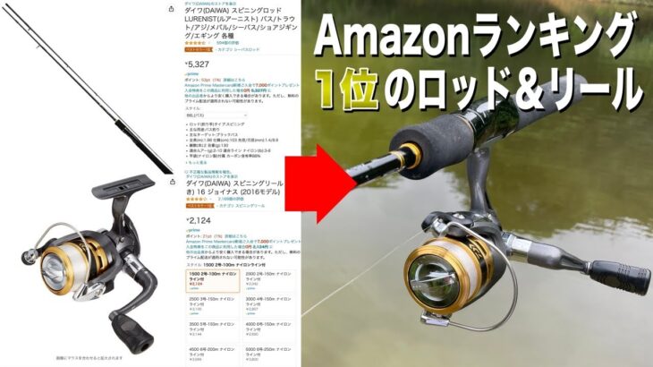 Amazonのランキング1位のリールとロッドだけで釣りをしてみたら・・・