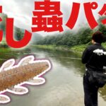 【バス釣り】激流の中に高比重計ワームを投げ込んだら…