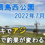 【東扇島西公園】サビキ釣りでアジの釣れる場所を検証してみました。