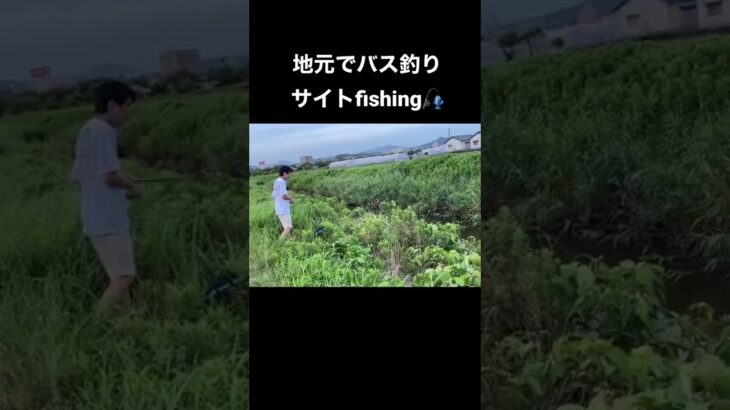 【水路でのバス釣り】