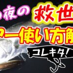 【シーバス】夏の夜の救世主！ルアーの使い方を実釣解説