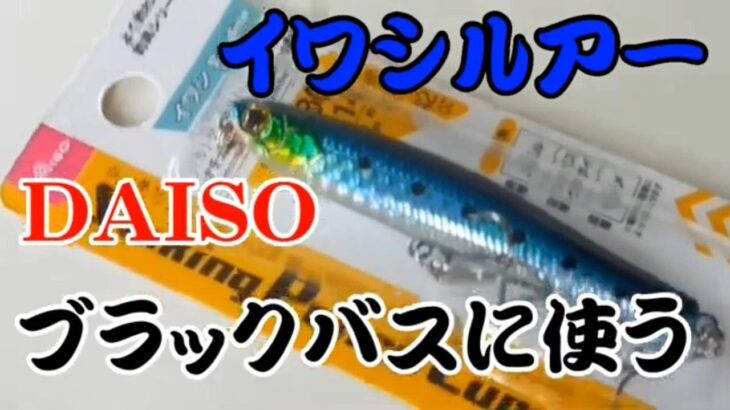 100均ルアー【バス釣り】DAISOいわしソルト用ルアーでブラックバスを釣ってみた【ダイソー釣り具】