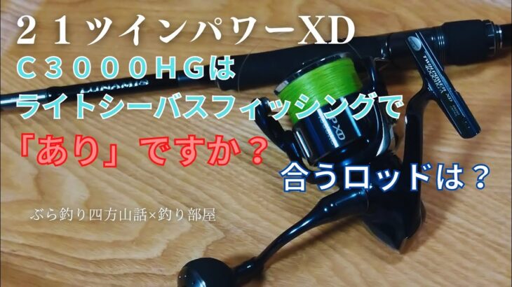 【シーバス】ライトシーバスフィッシングで２１ツインパワーXD C3000HGは、ズバリ「あり」ですか？合うロッドは？・釣り部屋からの雑談・四方山話４８・視聴者様から頂いたリクエスト