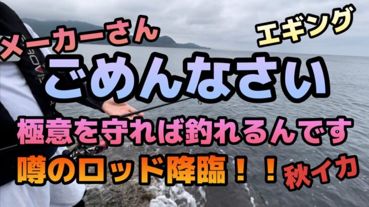 秋イカエギングメーカーさんごめんなさい。これで釣れるんですよ！〜in 山陰 〜