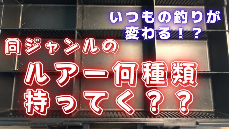 タックルボックス準備【バス釣り】