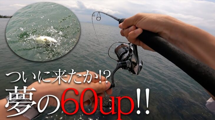 【琵琶湖バス釣り】ついに来たか!?夢の60UP…？