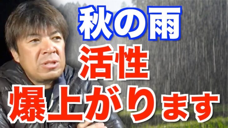 【村岡昌憲 】秋の雨後は大爆釣のチャンス？