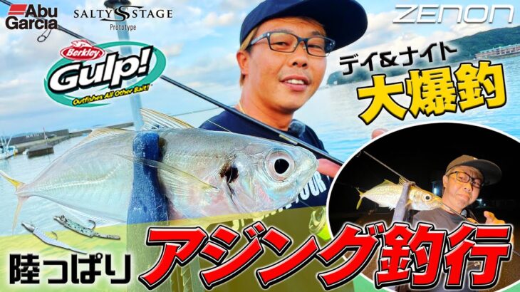 【大爆釣】デイ＆ナイト「陸っぱりアジング釣行」