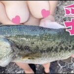 ちくび出ちゃう～♡開発中の乳首バスフィッシング【ポロリ釣り】