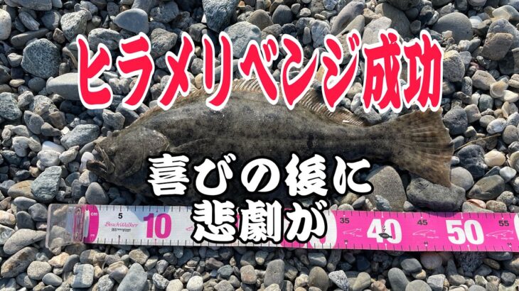 サーフヒラメ狙いでリベンジ成功‼︎