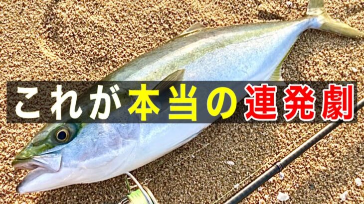 昔からジグで青物を爆釣させてくれる釣り方がこれ【鬼の連発】サーフでライトショアジギング