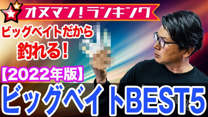 忖度無しの1位は！？【ビッグベイトBEST5】2022年版 ！ オヌマンランキング！オヌマンのシーバス塾